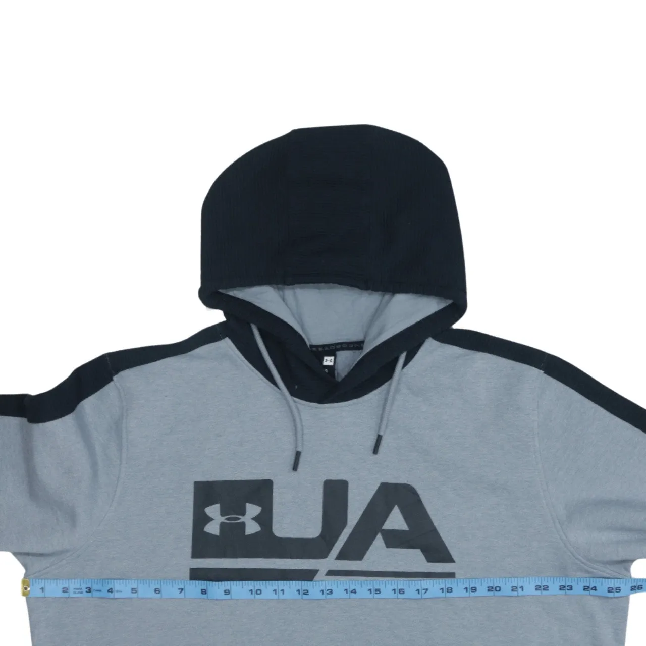 Under Armour Vintage 90s Black Drawstring Pullover Hoodie XLarge sold by Vintage Club product image thumbnail 5