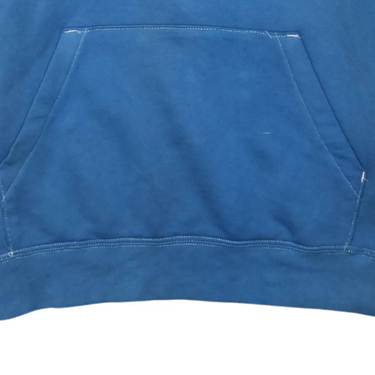 Nike Blue Hoodie Men's Small Embroidered Swoosh Drawstring Pullover Sweatshirt sold by Vintage Club product image thumbnail 5