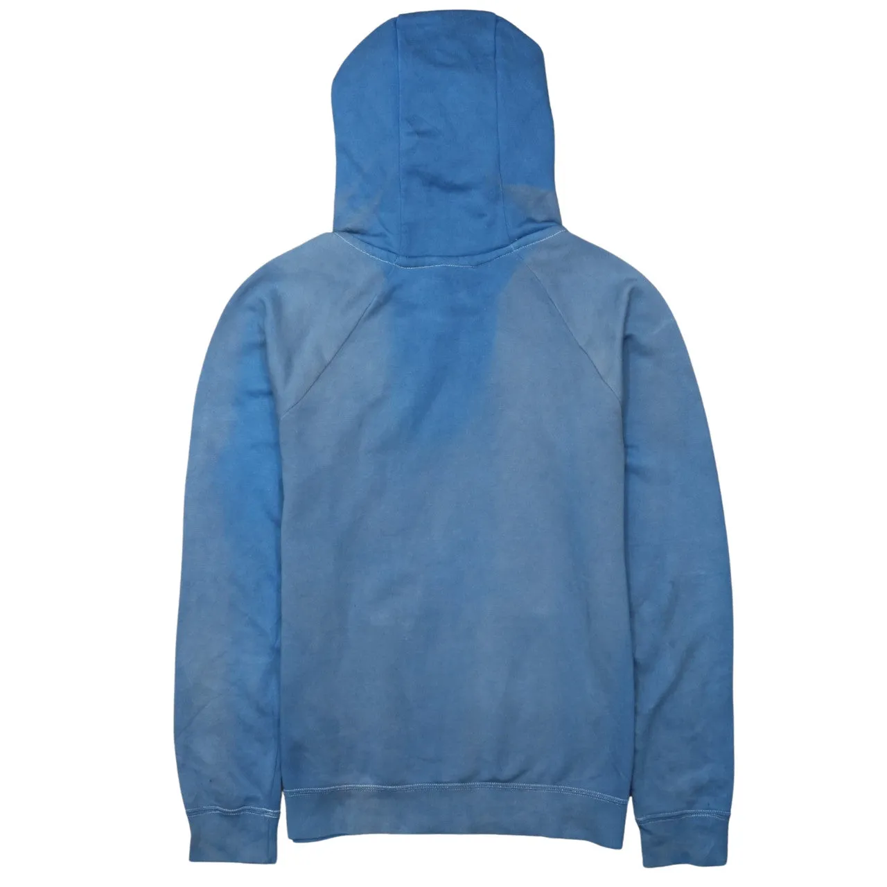 Nike Blue Hoodie Men's Small Embroidered Swoosh Drawstring Pullover Sweatshirt sold by Vintage Club product image thumbnail 2