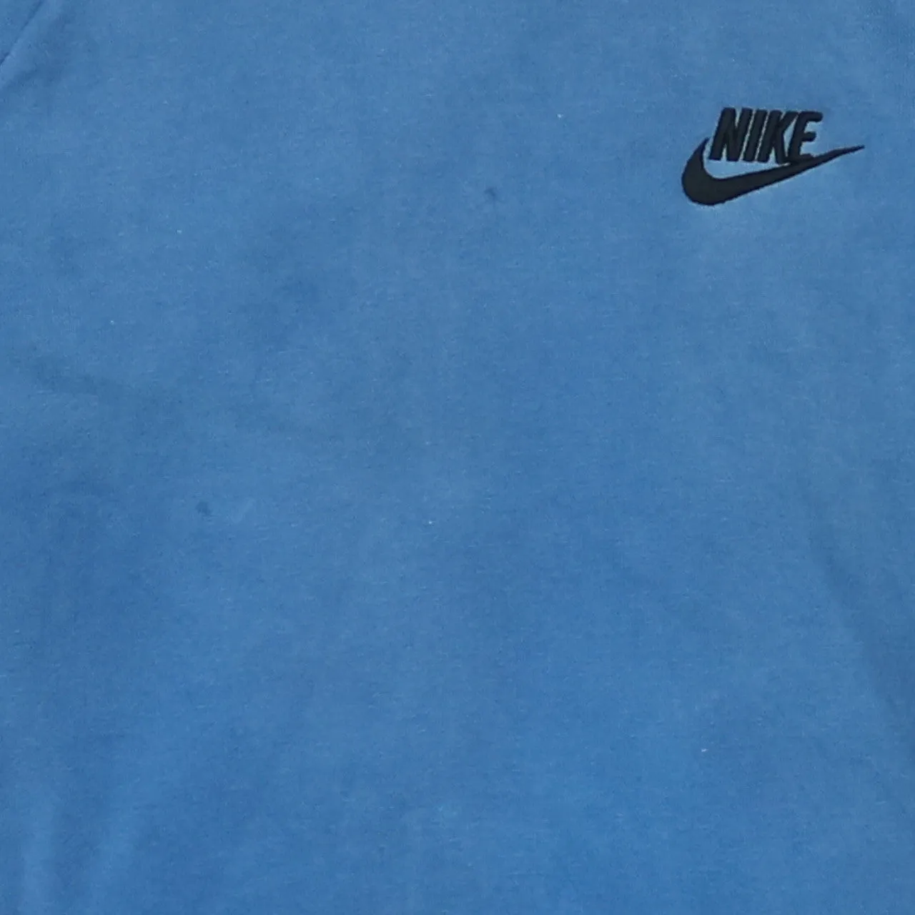 Nike Blue Hoodie Men's Small Embroidered Swoosh Drawstring Pullover Sweatshirt sold by Vintage Club product image thumbnail 4
