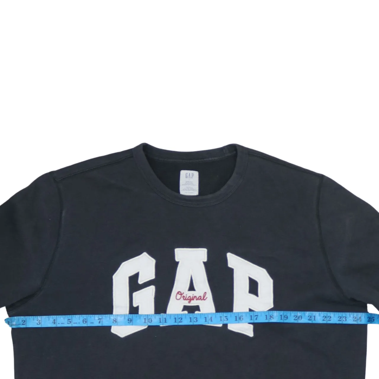 Gap Vintage 90s Black Spellout Crew Neck Sweatshirt Men's L sold by Vintage Club product image thumbnail 5