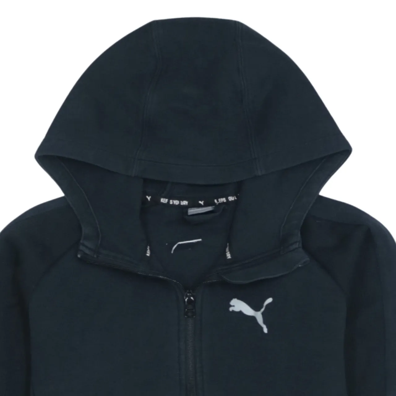 Puma Vintage 90's Black Cotton Zip-Up Hoodie Women's Large Sportswear sold by Vintage Club product image thumbnail 3