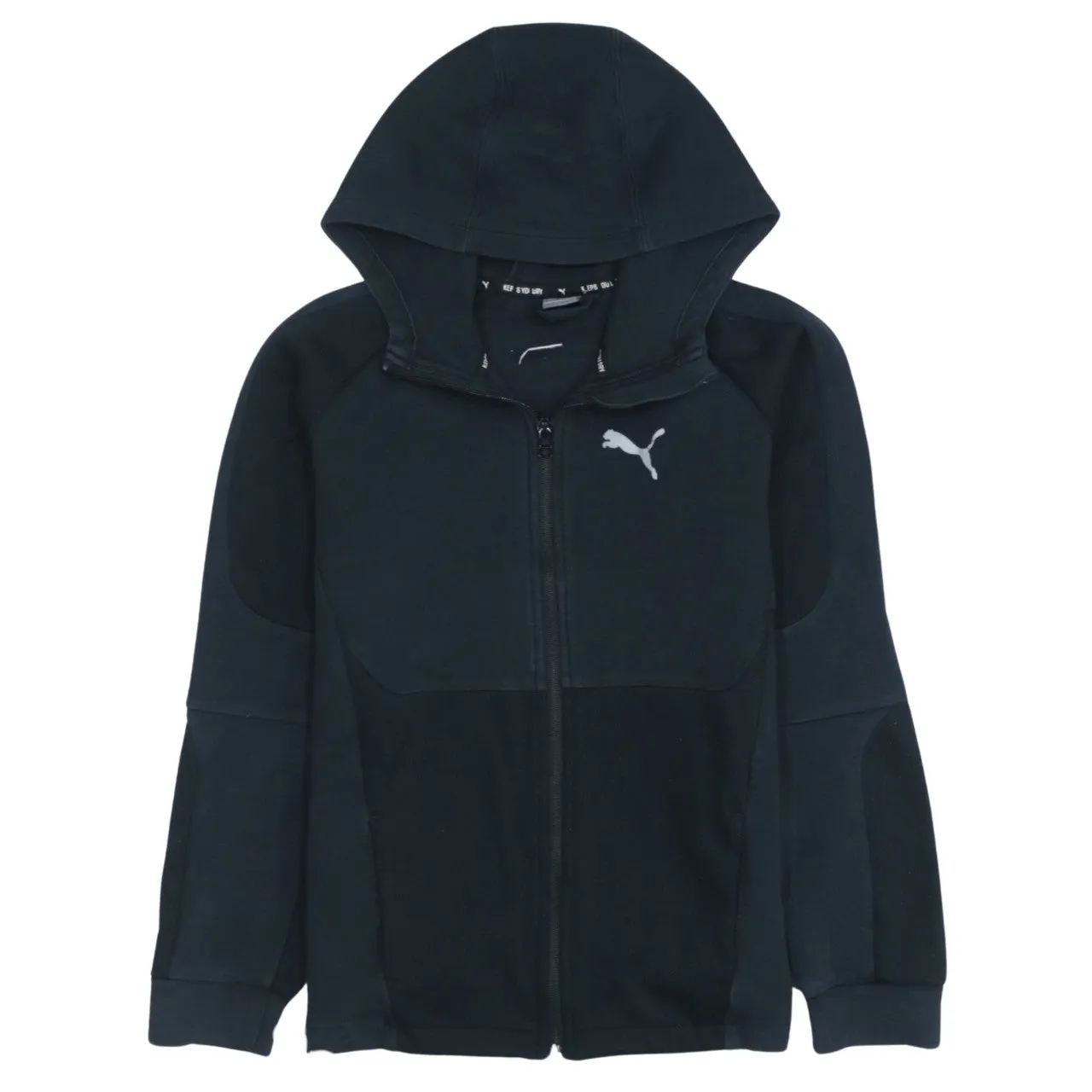 Puma Vintage 90's Black Cotton Zip-Up Hoodie Women's Large Sportswear sold by Vintage Club