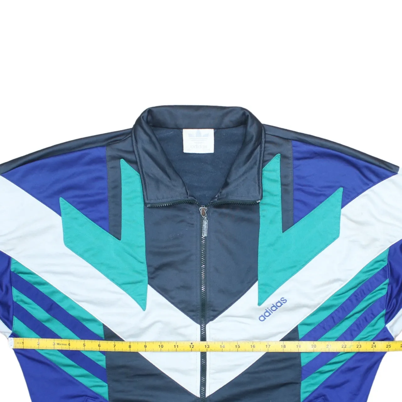 Adidas Men's Large 90's Vintage Navy Full Zip Sweatshirt Cotton sold by Vintage Club product image thumbnail 5