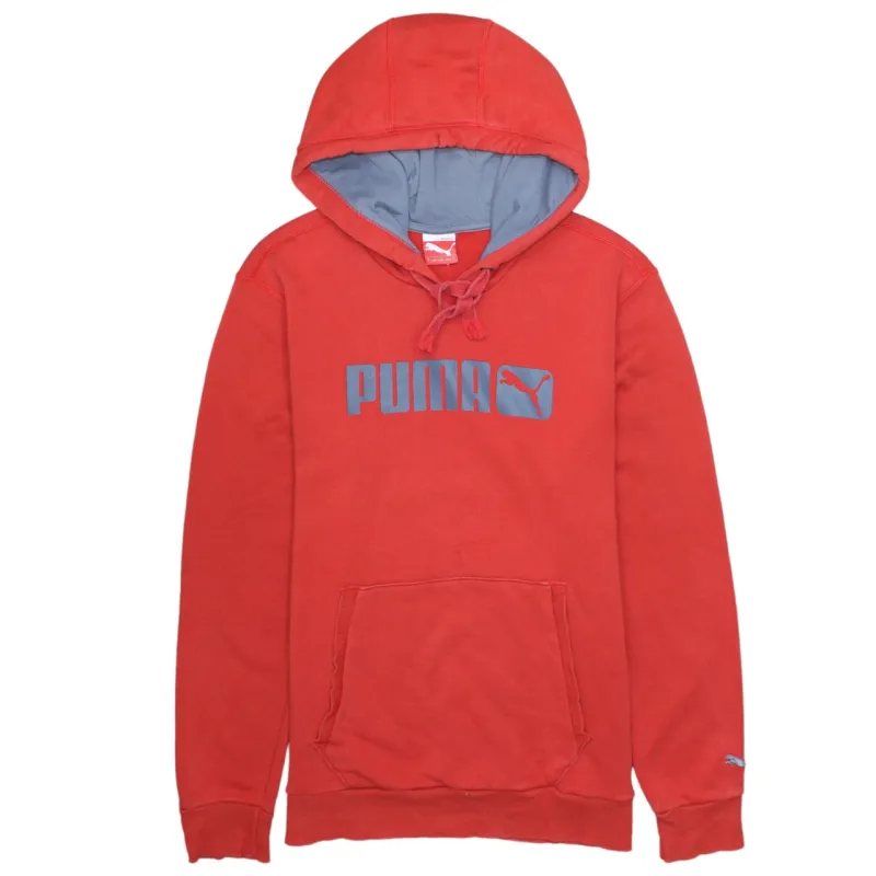 Vintage Puma 90's Red Spellout Hoodie Men's Small Retro Cotton sold by Vintage Club