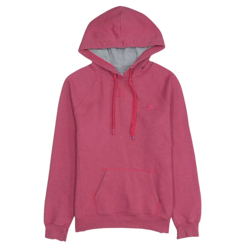 Vintage 90's Champion Pink Hoodie Medium, Trendy Drawstring Pockets sold by Vintage Club