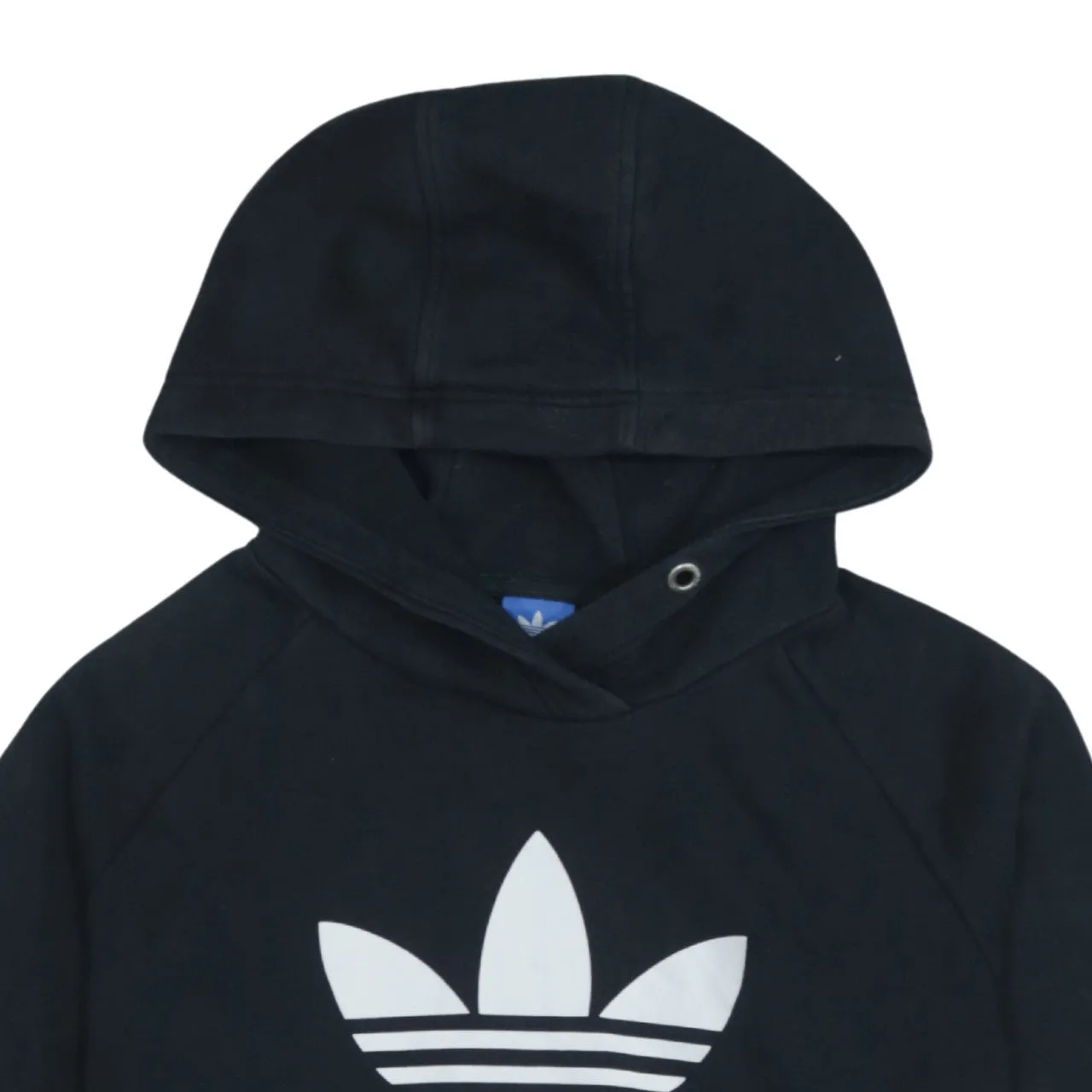 Adidas 90s Women's Small Black Spellout Cotton Hoodie Retro Style sold by Vintage Club product image thumbnail 3