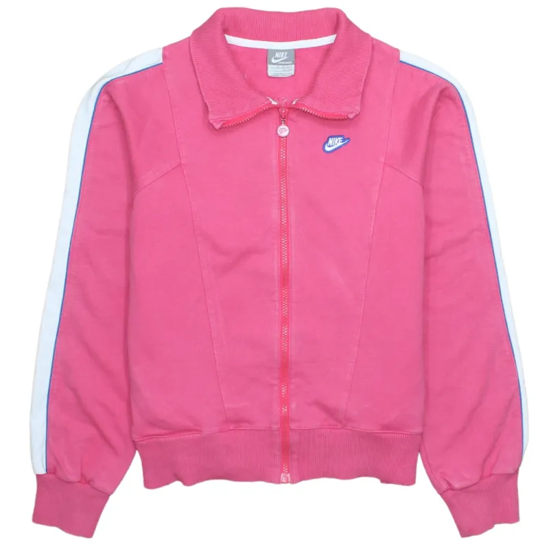 Vintage Women's XL Nike 90's Pink Swoosh Full Zip Sweatshirt Retro Top sold by Vintage Club
