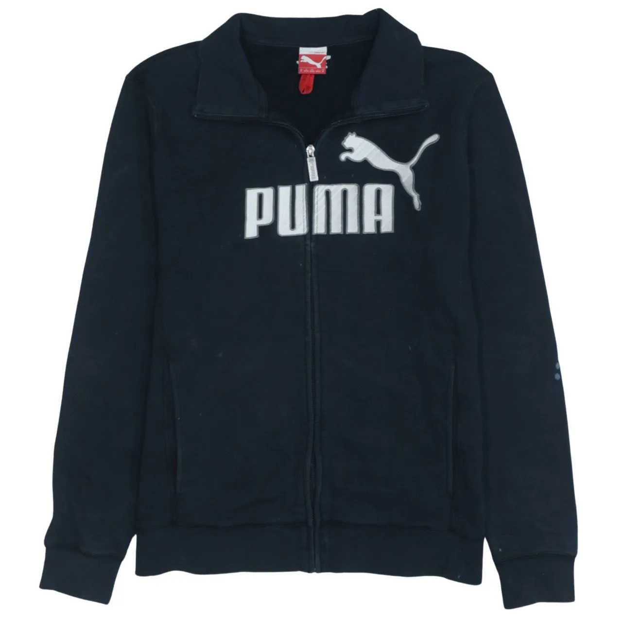 Puma Men's Vintage 90s Navy Blue Spellout Full Zip Sweatshirt M sold by Vintage Club