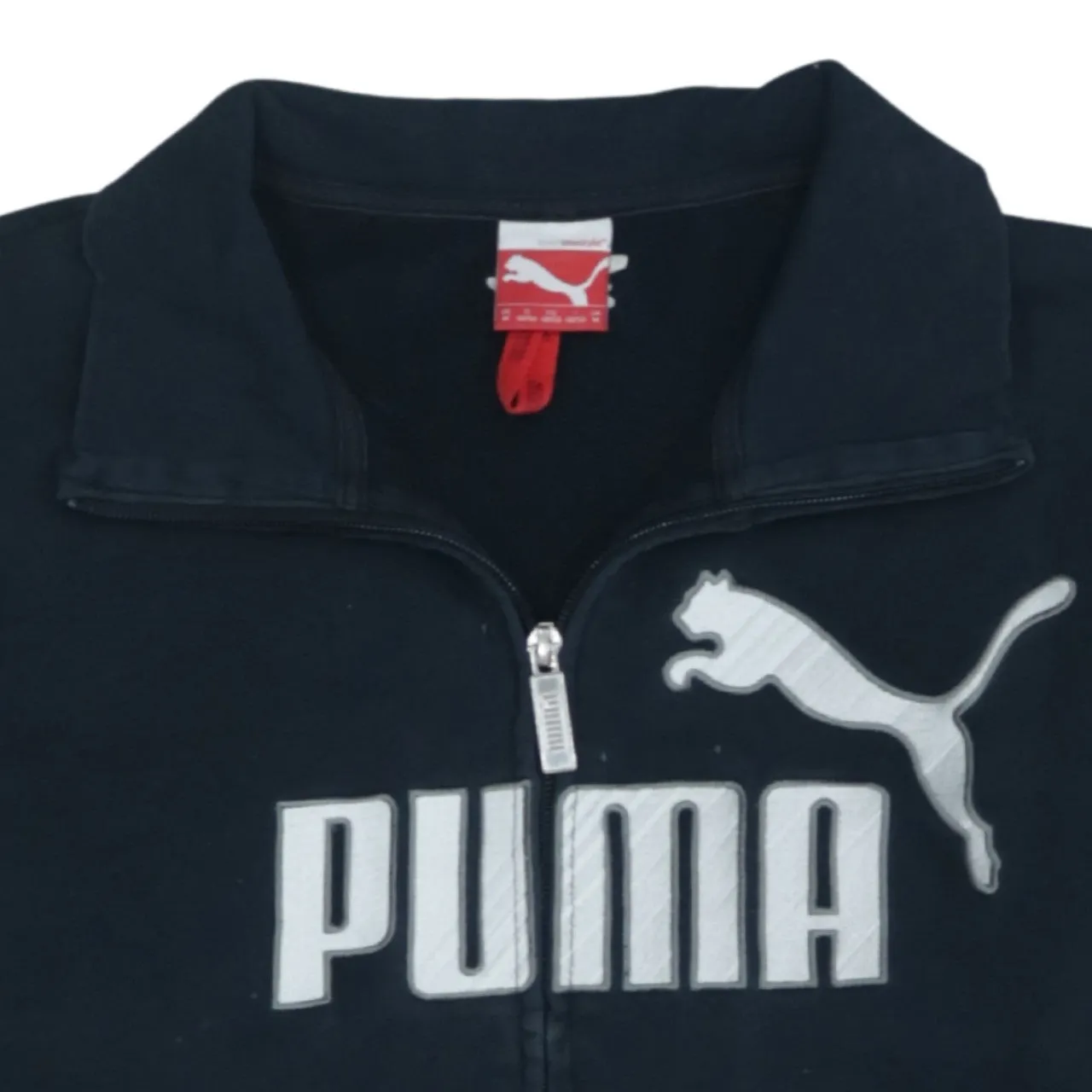 Puma Men's Vintage 90s Navy Blue Spellout Full Zip Sweatshirt M sold by Vintage Club product image thumbnail 3