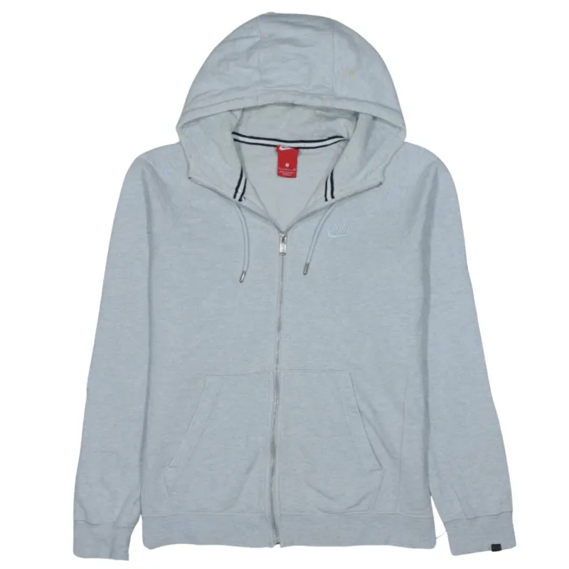 Nike Vintage 90's Grey Swoosh Zip-Up Hoodie Men’s Small Streetwear sold by Vintage Club