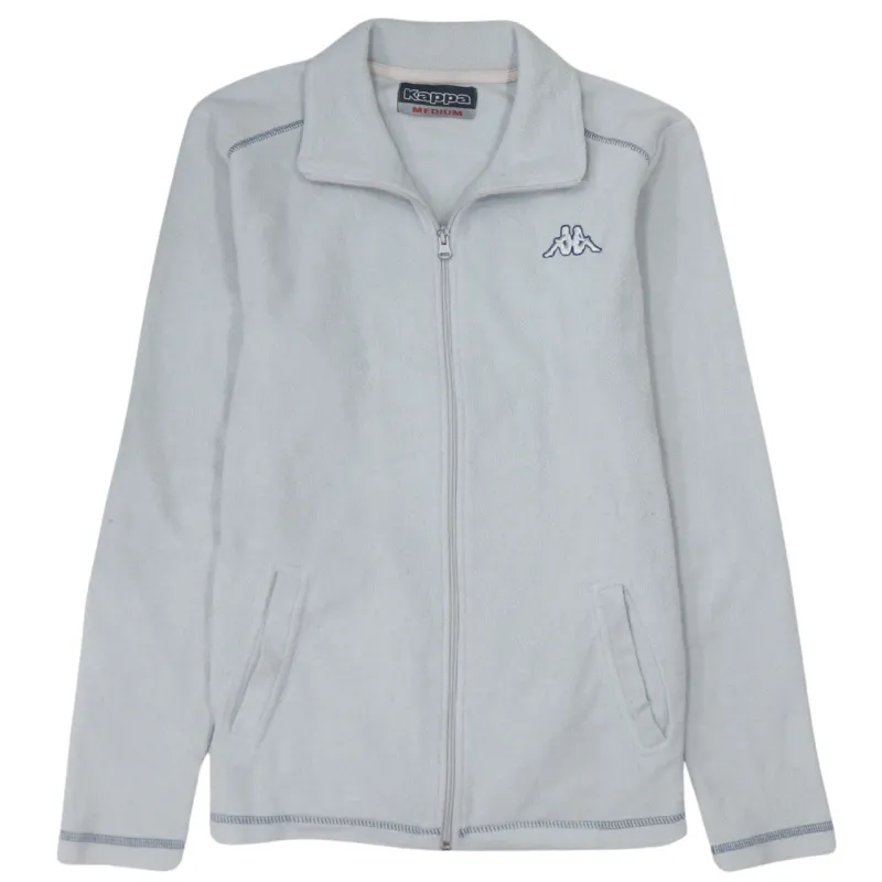 Kappa 90's Vintage Grey Lightweight Full Zip Fleece Jumper Medium sold by Vintage Club