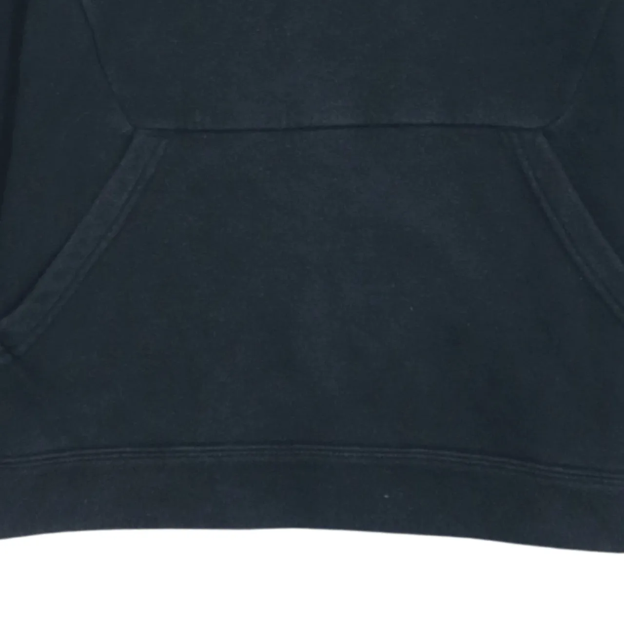 Vintage 90's Nike Black Hoodie Large | Center Swoosh Pullover Sweater sold by Vintage Club product image thumbnail 4