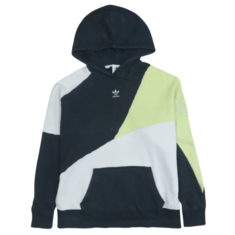 Adidas Vintage Black 90s Hoodie Women's Small w/ Drawstring Pockets sold by Vintage Club