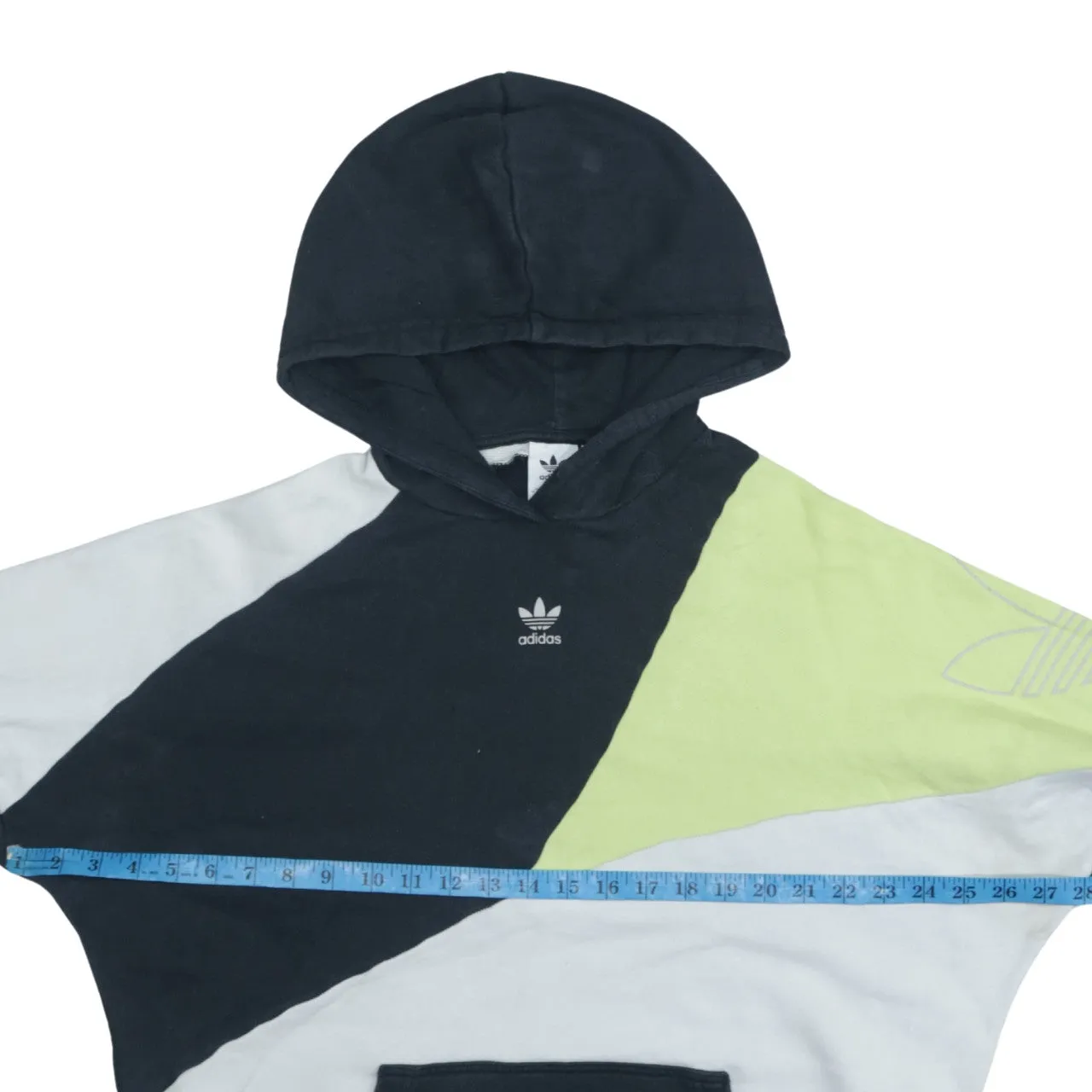 Adidas Vintage Black 90s Hoodie Women's Small w/ Drawstring Pockets sold by Vintage Club product image thumbnail 5