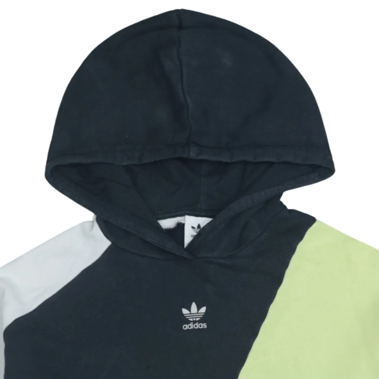 Adidas Vintage Black 90s Hoodie Women's Small w/ Drawstring Pockets sold by Vintage Club product image thumbnail 3