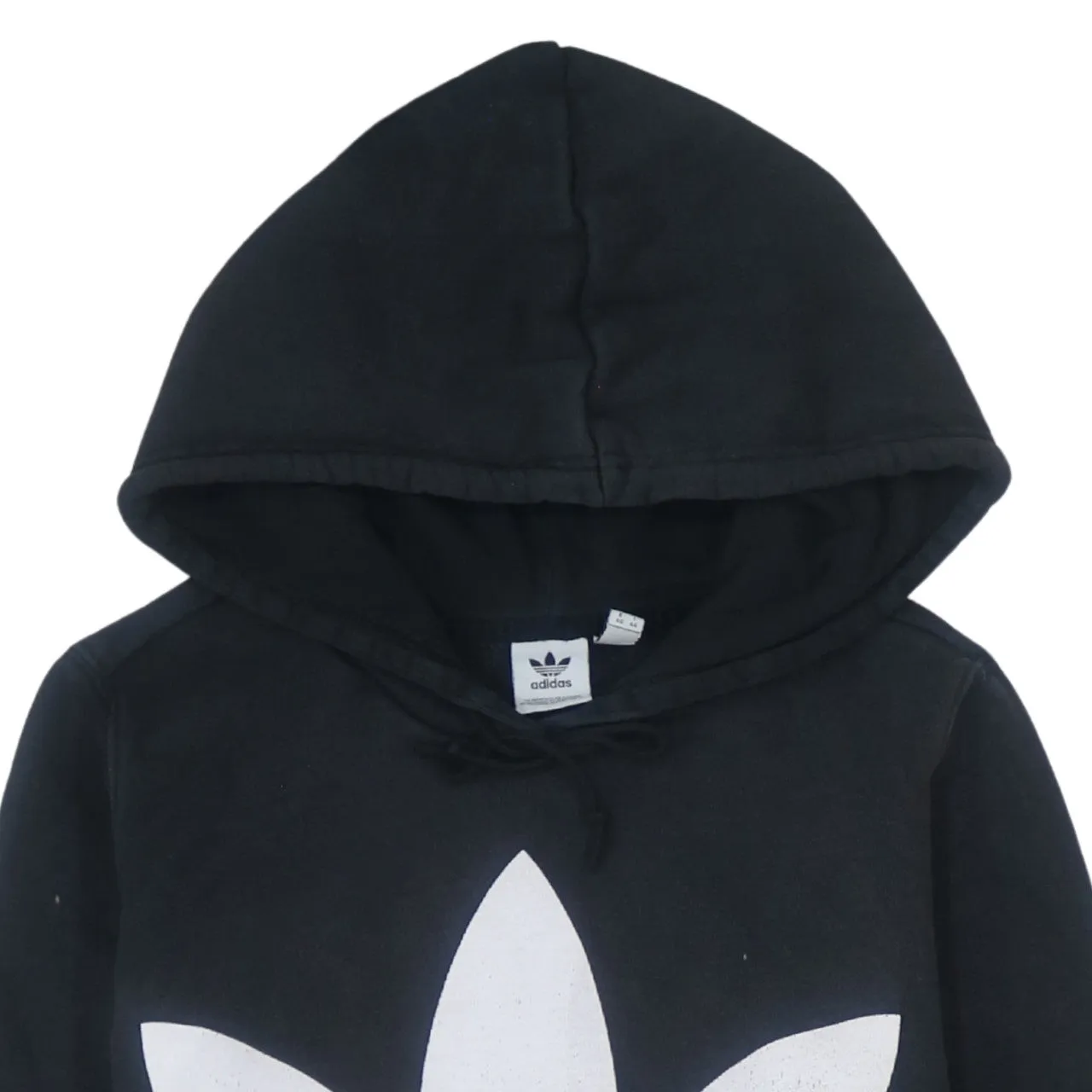 Adidas Women's 90s Retro Black Spellout Pullover Hoodie Medium sold by Vintage Club product image thumbnail 3