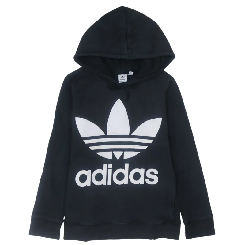 Adidas Women's 90s Retro Black Spellout Pullover Hoodie Medium sold by Vintage Club