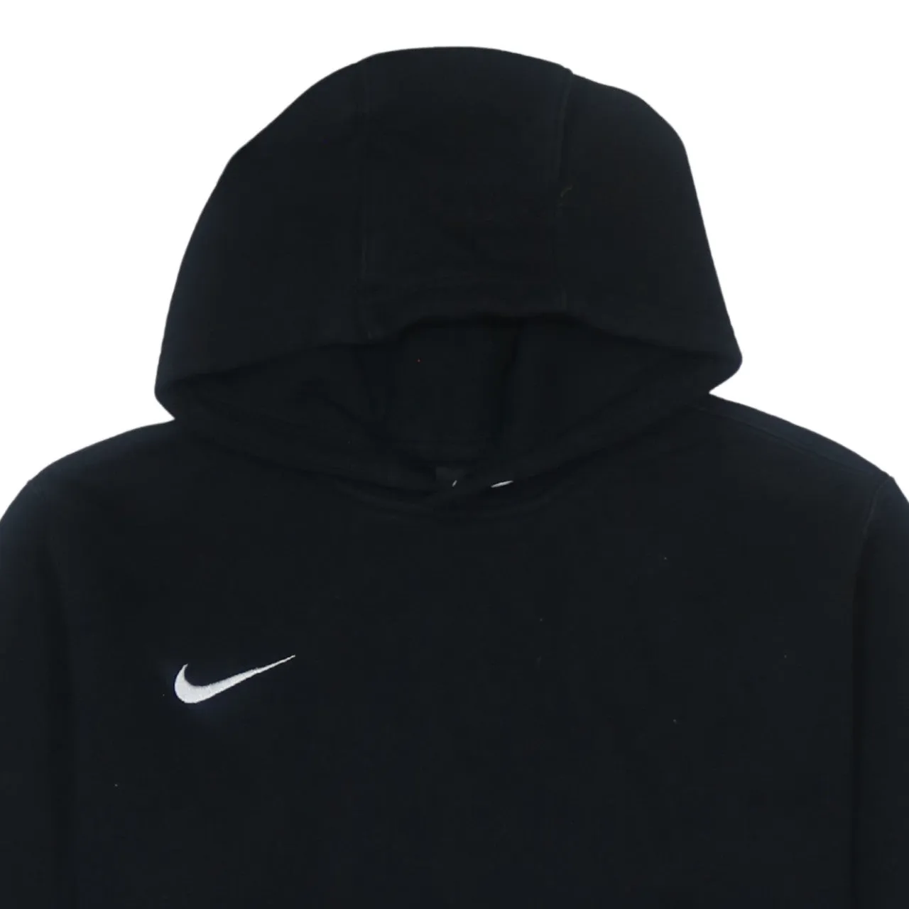 Vintage Nike 90's Black Swoosh Hoodie Women's Large Retro Pullover sold by Vintage Club product image thumbnail 3