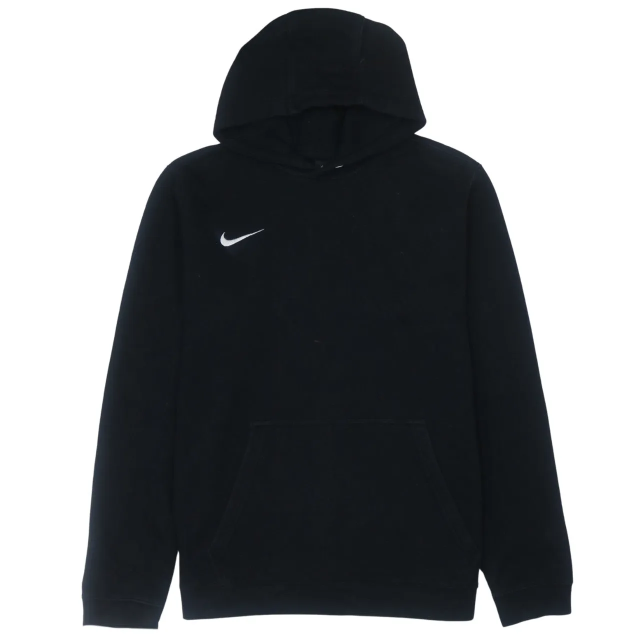 Vintage Nike 90's Black Swoosh Hoodie Women's Large Retro Pullover sold by Vintage Club