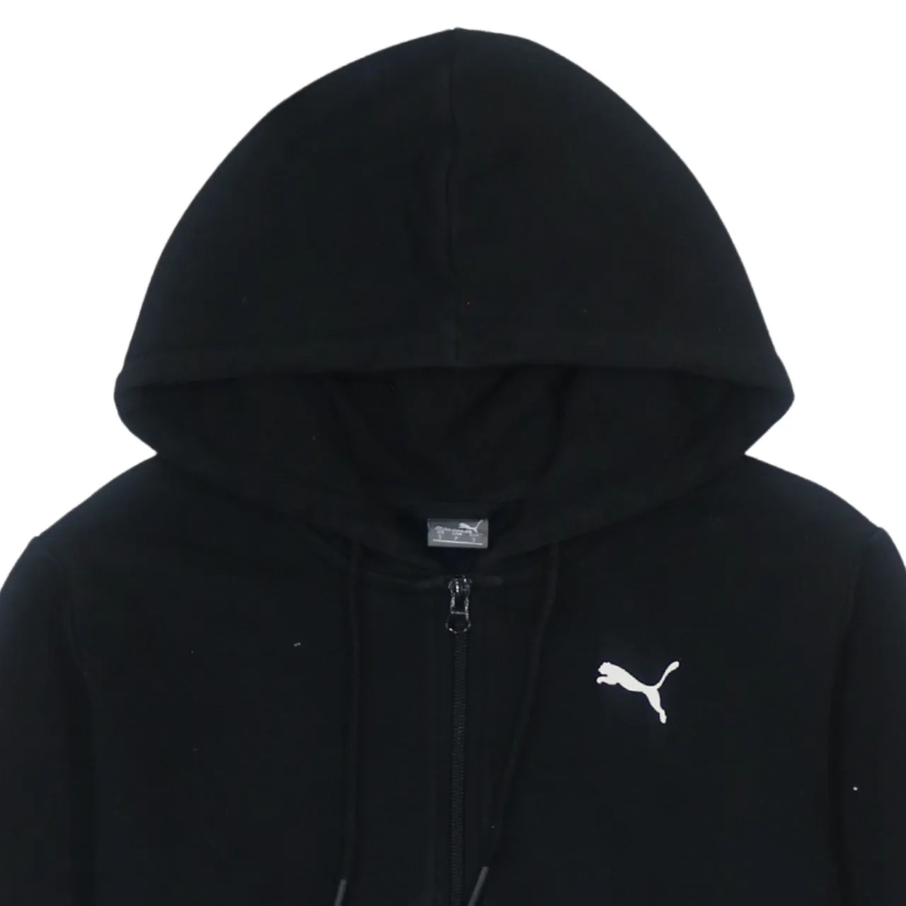 Puma Vintage 90s Black Cotton Hoodie Small, Full Zip, Retro Style sold by Vintage Club product image thumbnail 3