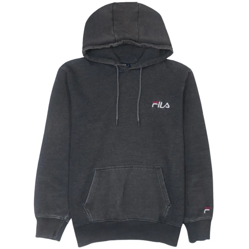 Men's Fila 90s Vintage Grey Cotton Pullover Hoodie Large Pockets sold by Vintage Club
