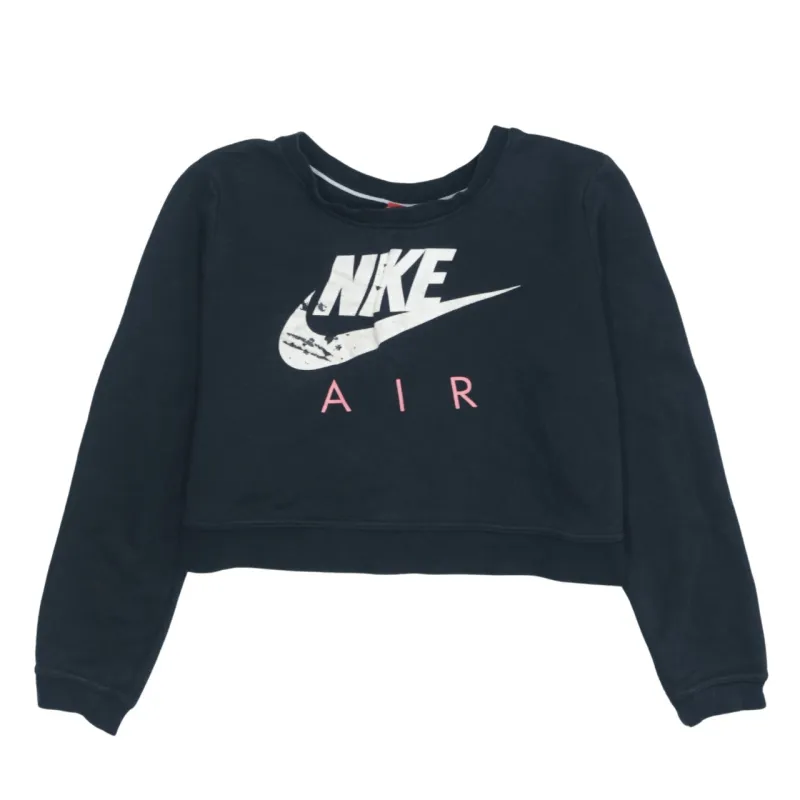 Vintage 90s Nike Black Swoosh Sweatshirt Women's Large Retro Cotton sold by Vintage Club