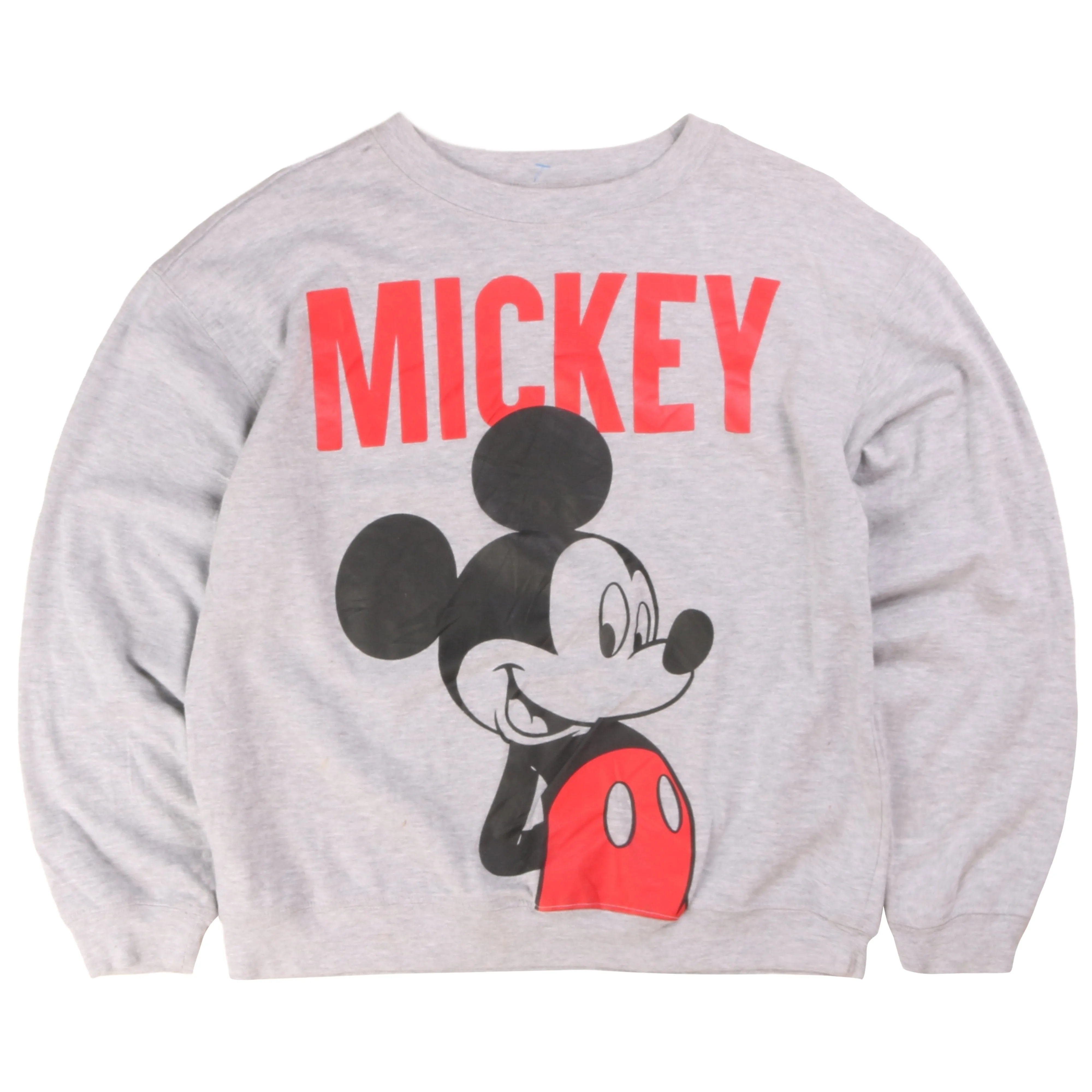 Vintage Disney Mickey Mouse Grey Crewneck Sweatshirt Women M sold by Vintage Club