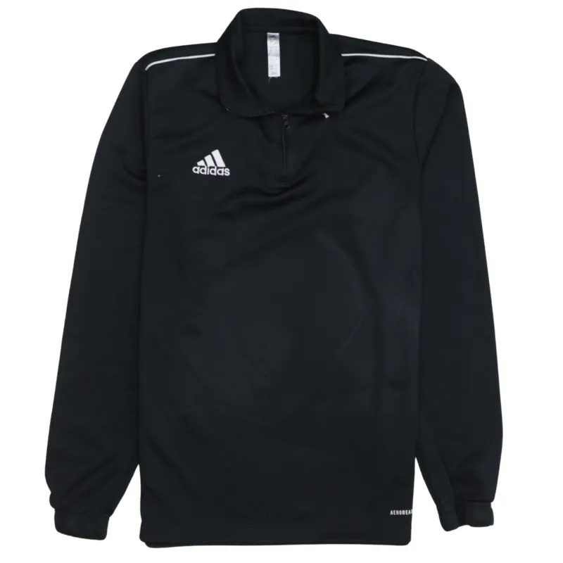 Adidas Black Quarter Zip Sweatshirt Women's Medium Embroidered Logo Aeroready Training Top sold by Vintage Club