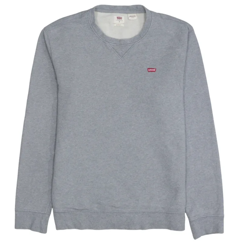 Levi's 90's Lightweight Crew Neck Sweatshirt Small Grey made by Levi's