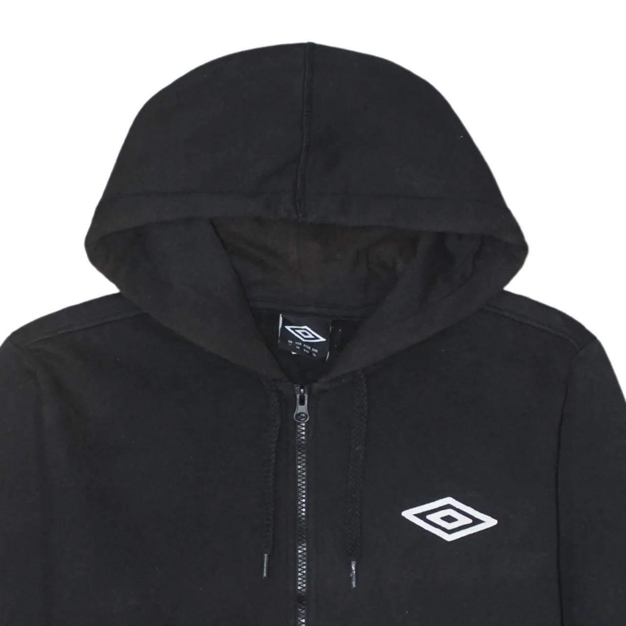 Umbro Black Zip Hoodie Women’s XLarge Embroidered Logo Split Pockets Casual Sweatshirt sold by Vintage Club product image thumbnail 3