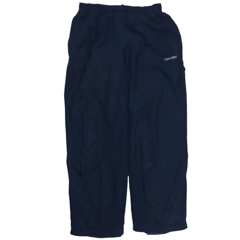Reebok 90's Elasticated Waistband Drawstrings Straight Leg Baggy Trousers / Pants 30 Navy Blue sold by Vintage Club