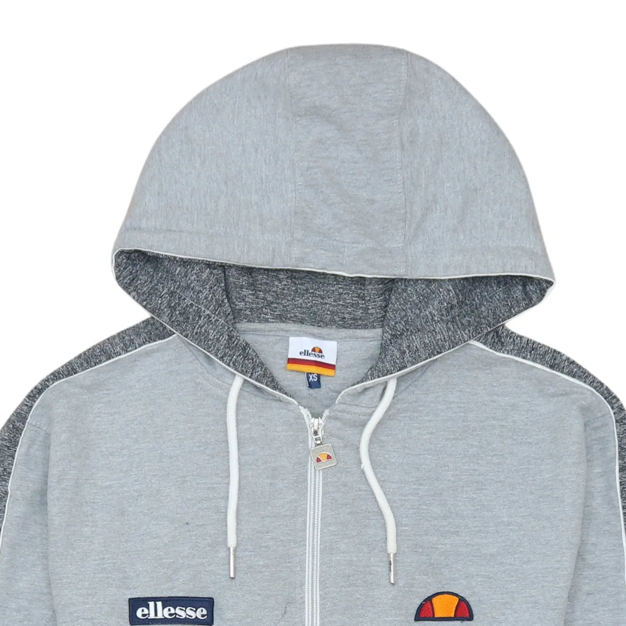Ellesse 90's Vintage XSmall Men's Grey Lightweight Zip Hoodie sold by Vintage Club product image thumbnail 3