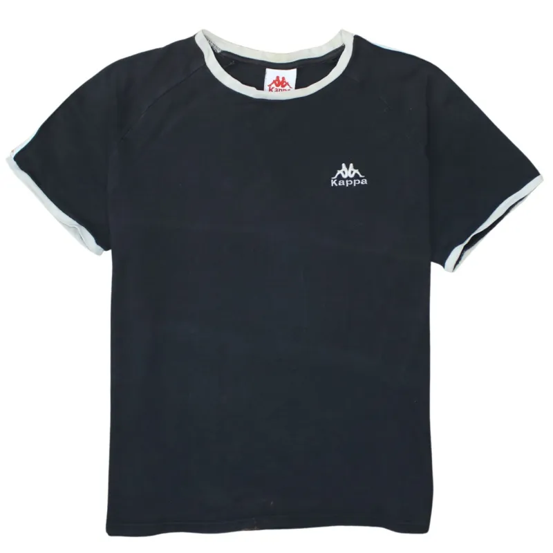 Kappa 90's Short Sleeves Crew Neck T Shirt Large Black made by Kappa