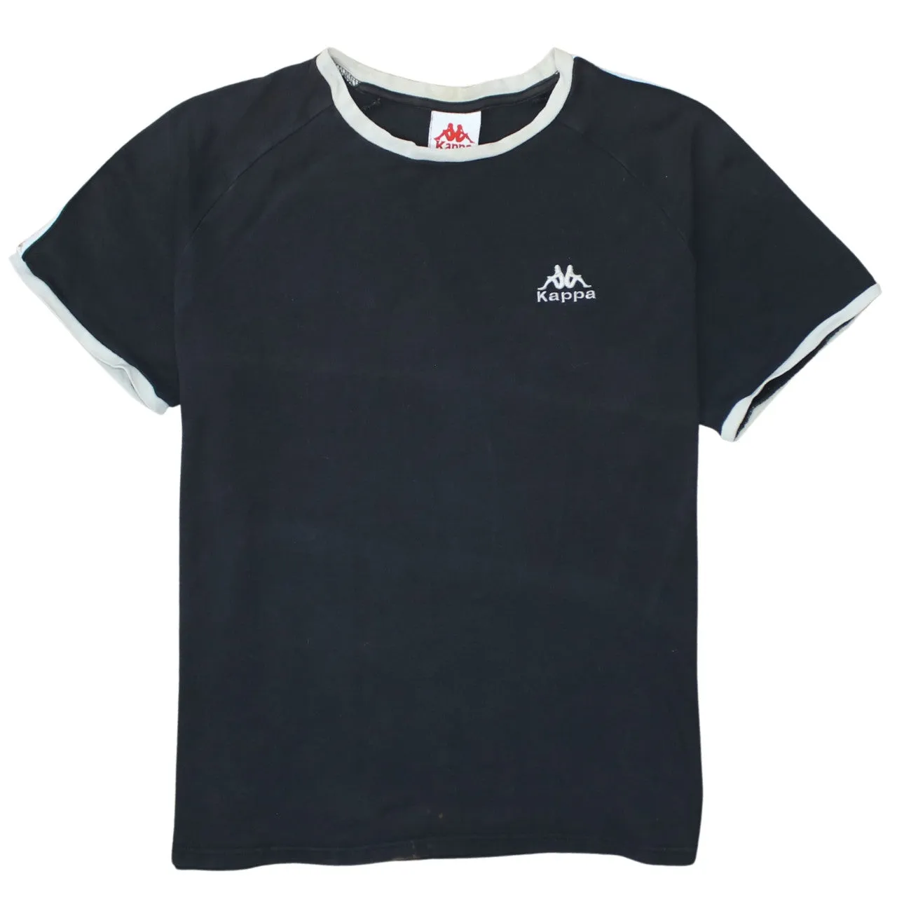 Kappa 90's Short Sleeves Crew Neck T Shirt Large Black sold by Vintage Club