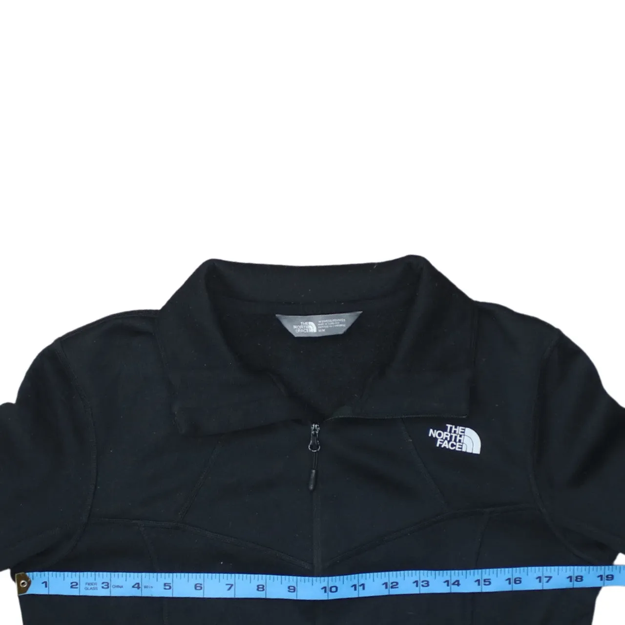 The North Face Black Fleece Jacket Women's Medium Full Zip Printed Logo Pockets Outdoor Top sold by Vintage Club product image thumbnail 5