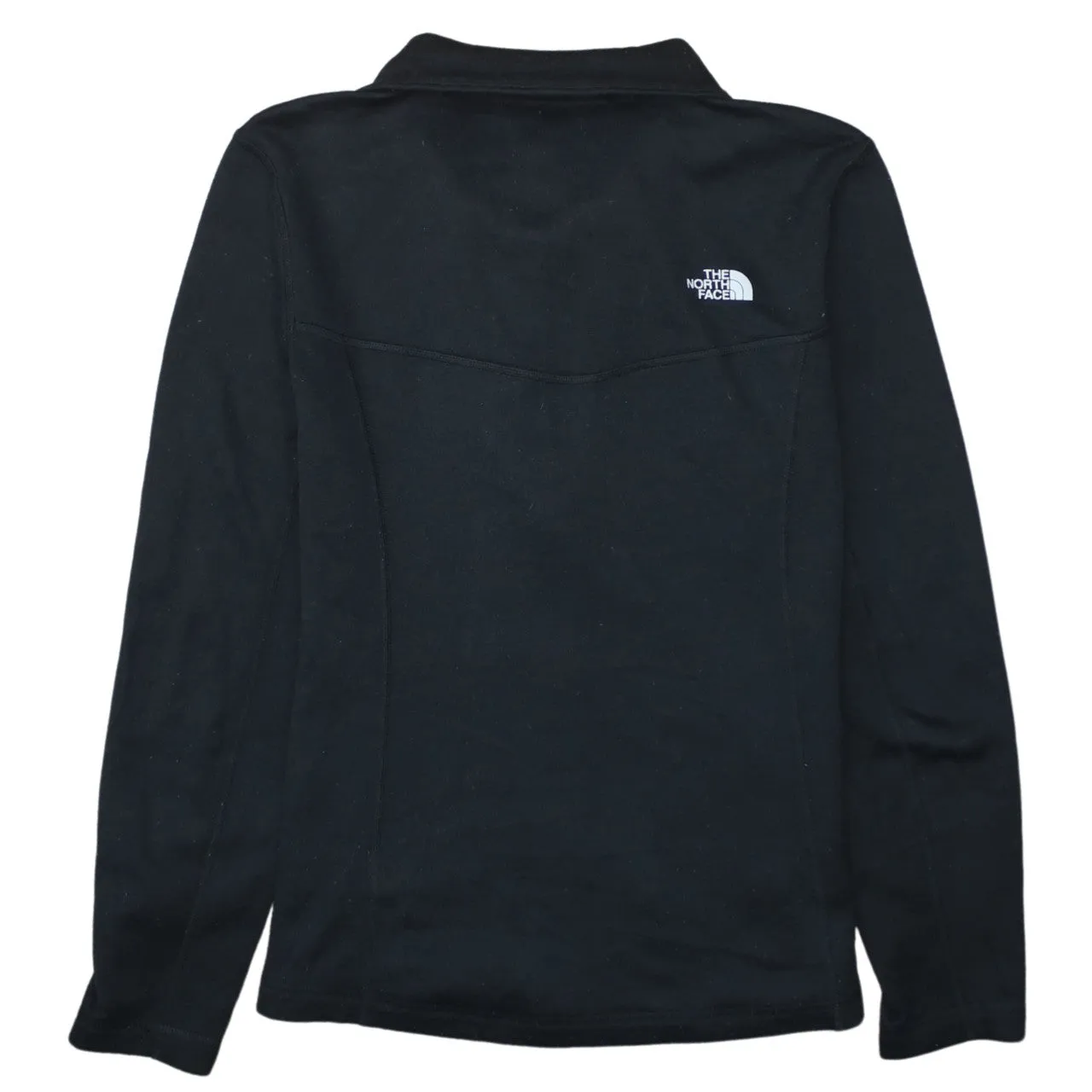 The North Face Black Fleece Jacket Women's Medium Full Zip Printed Logo Pockets Outdoor Top sold by Vintage Club product image thumbnail 2