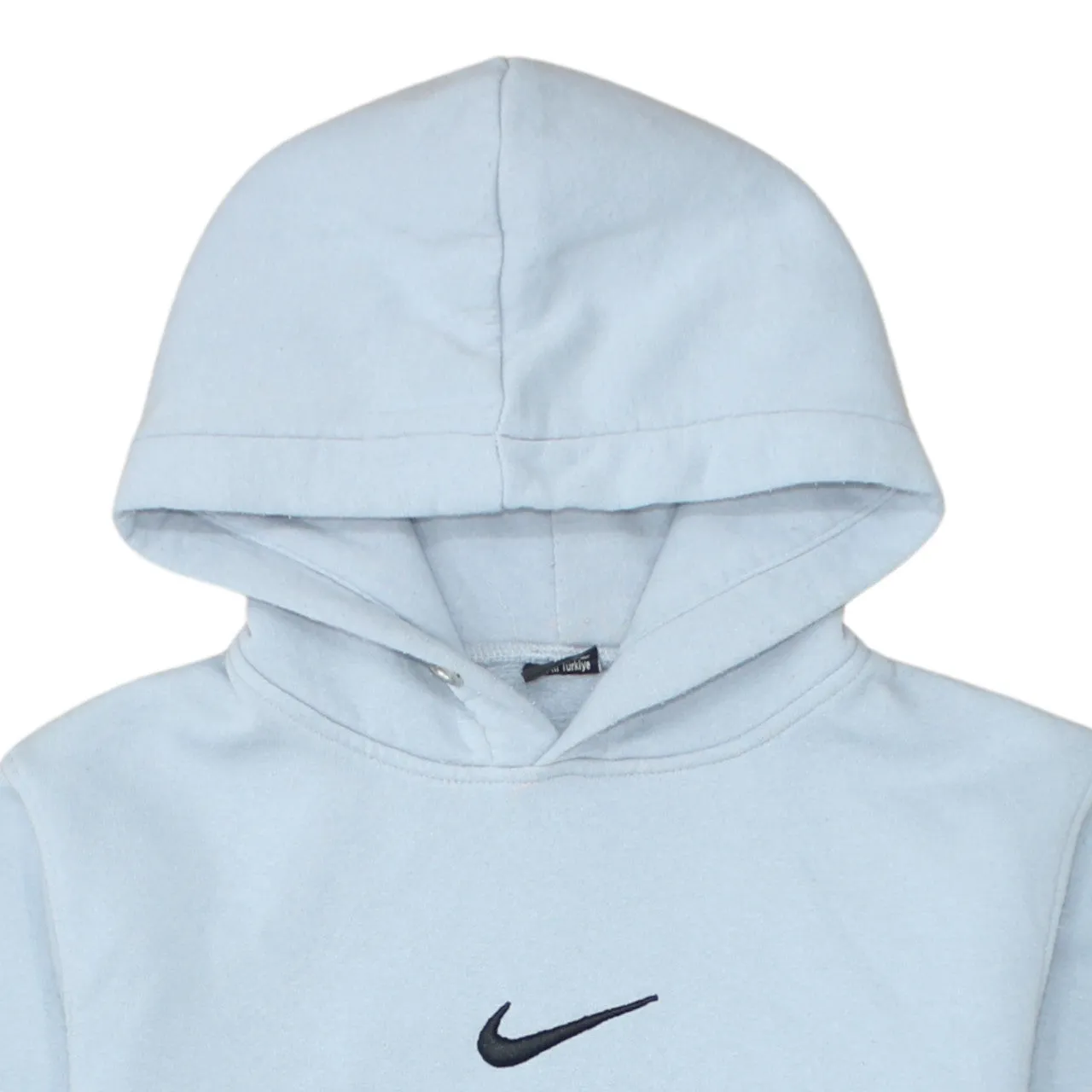 Nike 90's Center Middle Swoosh Pullover Hoodie Medium Blue sold by Vintage Club product image thumbnail 3