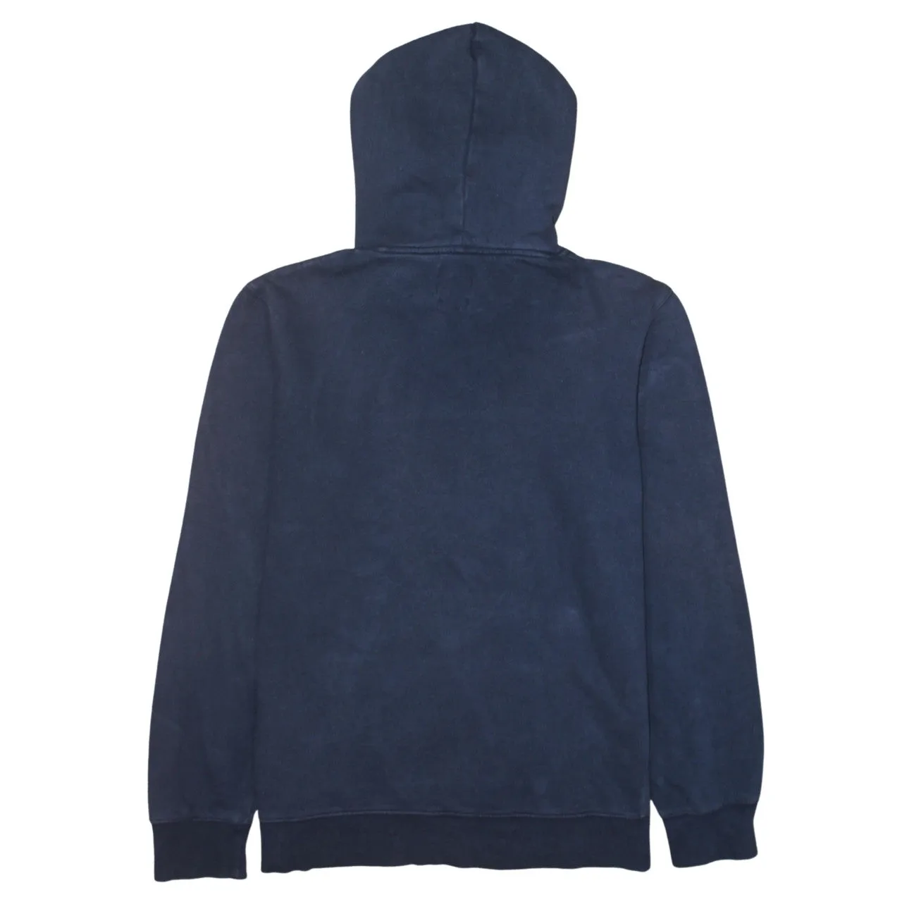 Quiksilver Navy Blue Hoodie Men's Large Printed Logo Front Pocket Pullover Sweatshirt sold by Vintage Club product image thumbnail 2