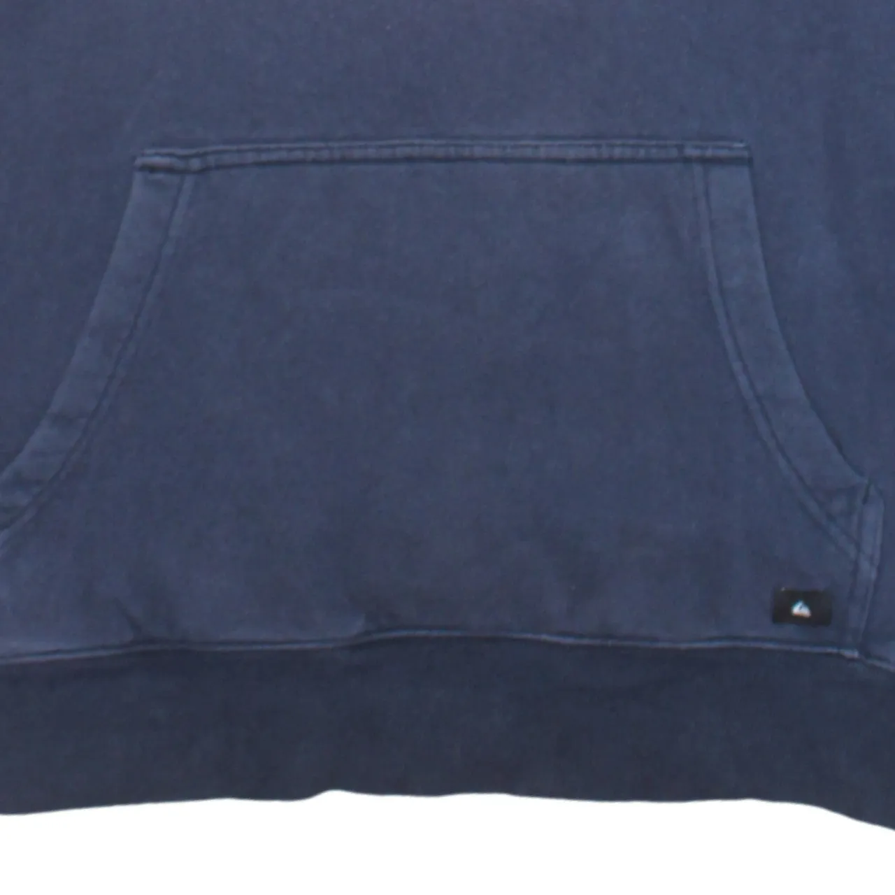 Quiksilver Navy Blue Hoodie Men's Large Printed Logo Front Pocket Pullover Sweatshirt sold by Vintage Club product image thumbnail 4