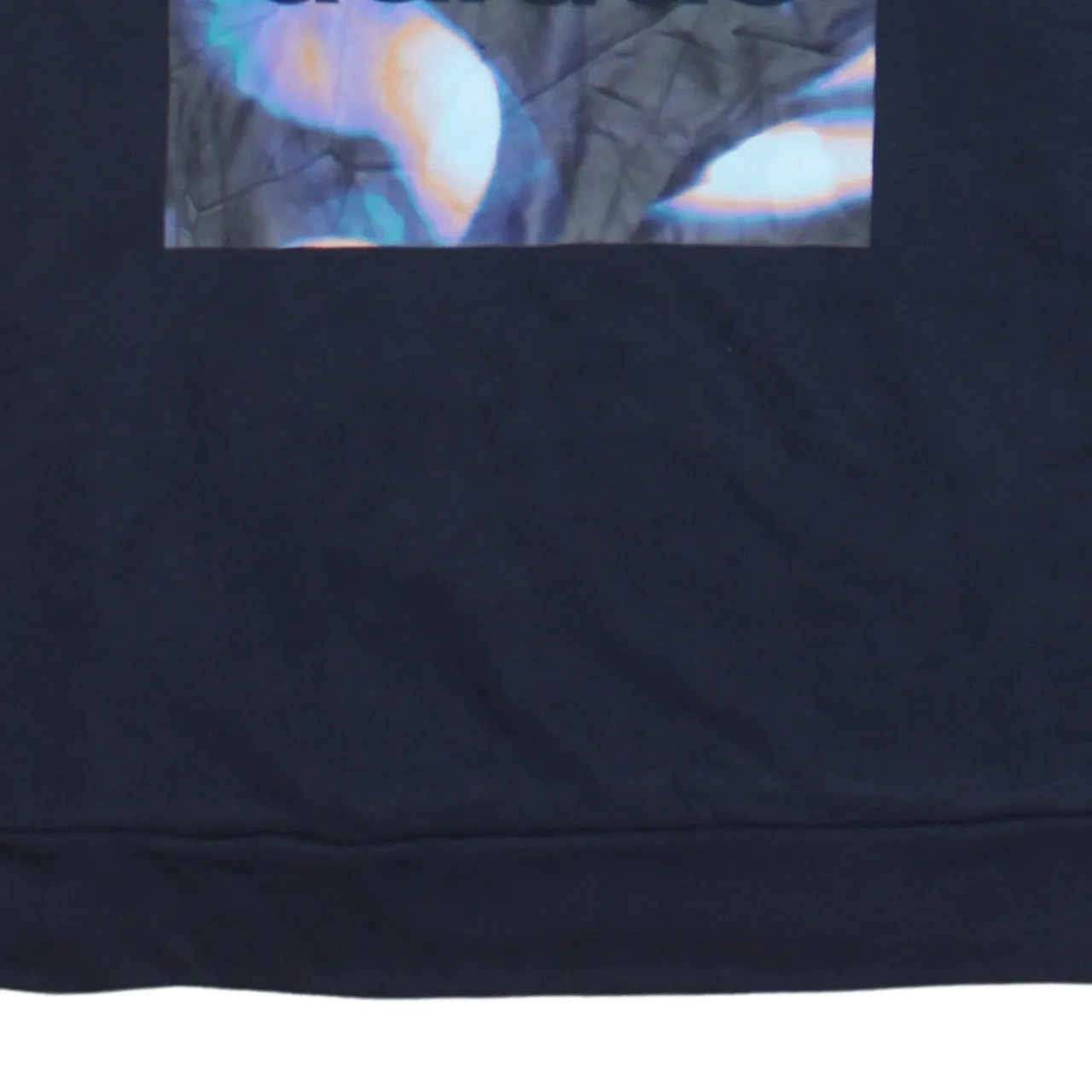 Adidas Navy Blue Sweatshirt Women's XSmall Printed Box Logo Crewneck Pullover Top sold by Vintage Club product image thumbnail 4