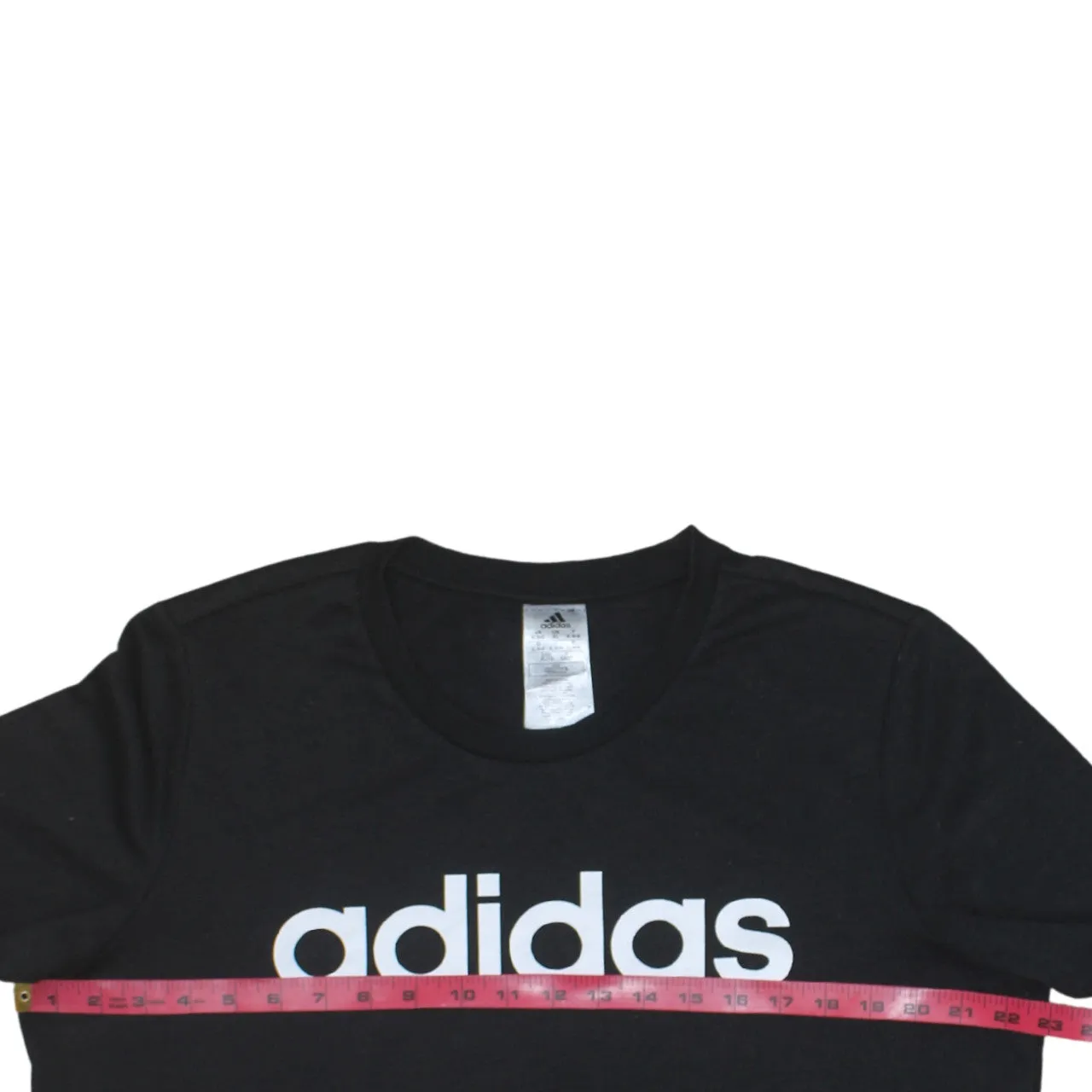 Adidas Black Sweatshirt Women's XLarge Printed Logo Crewneck Pullover Long Sleeve Top sold by Vintage Club product image thumbnail 5