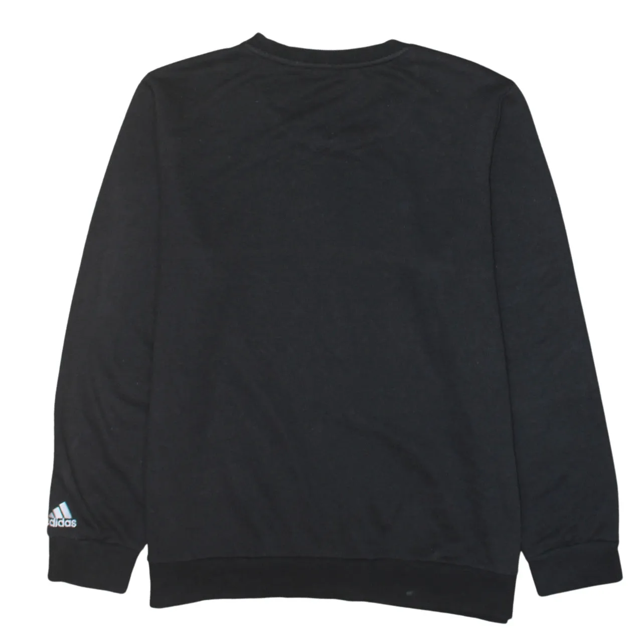 Adidas Black Sweatshirt Women's XLarge Printed Logo Crewneck Pullover Long Sleeve Top sold by Vintage Club product image thumbnail 2
