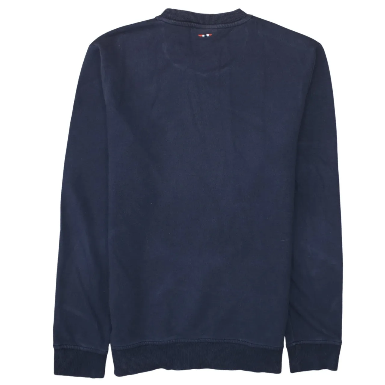 Napapijri 90's Lightweight Crew Neck Sweatshirt Medium Navy Blue sold by Vintage Club product image thumbnail 2