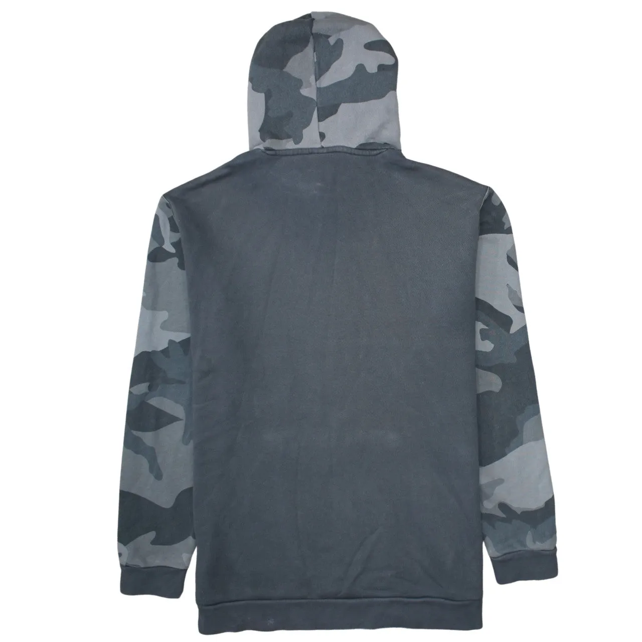 Adidas Grey Camo Hoodie Men's XLarge Printed Trefoil Logo Front Pocket Pullover Sweatshirt sold by Vintage Club product image thumbnail 2