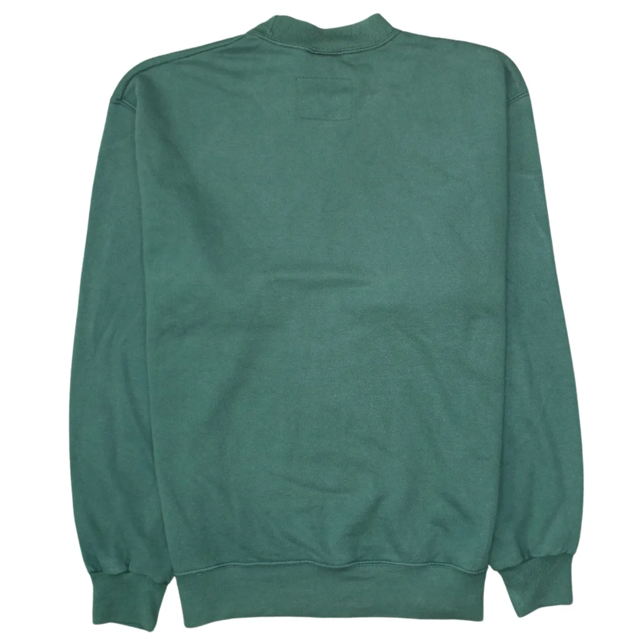 Champion Green Sweatshirt Men's Large Embroidered Script Logo Crewneck Pullover Fleece Top sold by Vintage Club product image thumbnail 2