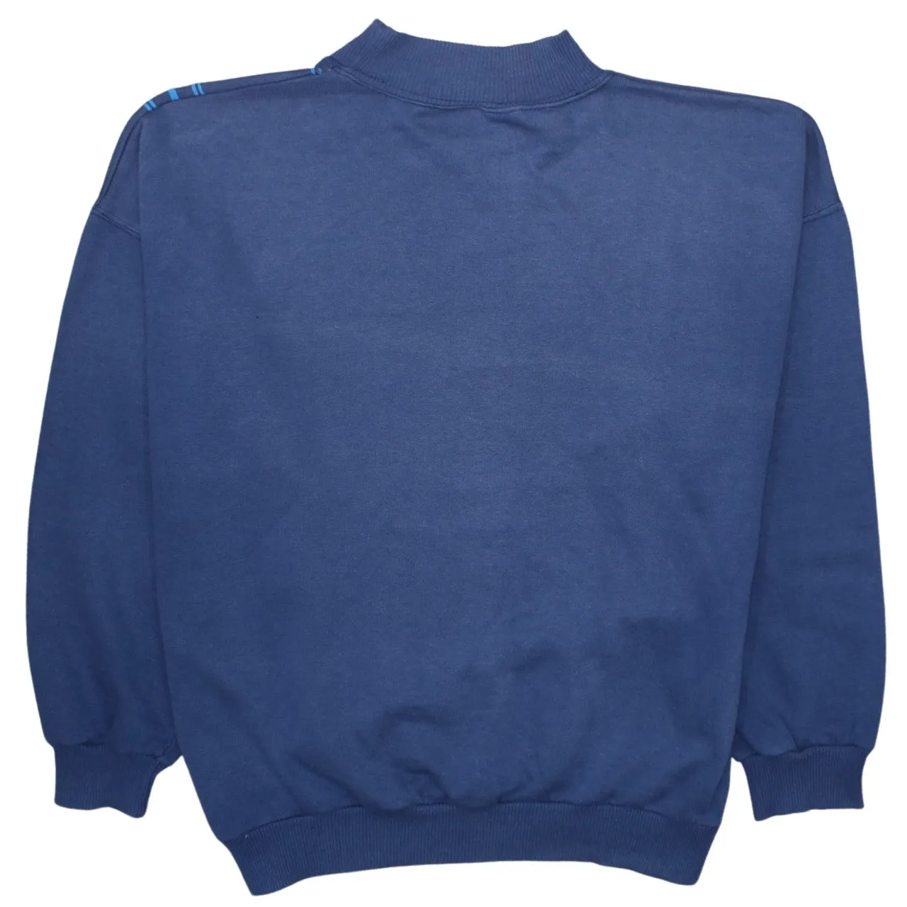 Puma Navy Blue Sweatshirt Men's Medium Printed Chest Graphic Ribbed Hem Crewneck Pullover sold by Vintage Club product image thumbnail 2