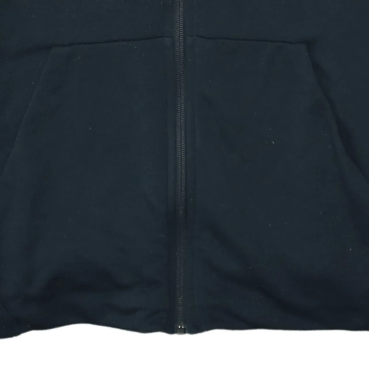 Nike Black Full Zip Hoodie Men’s Large Embroidered Swoosh Split Pocket Sweatshirt sold by Vintage Club product image thumbnail 4