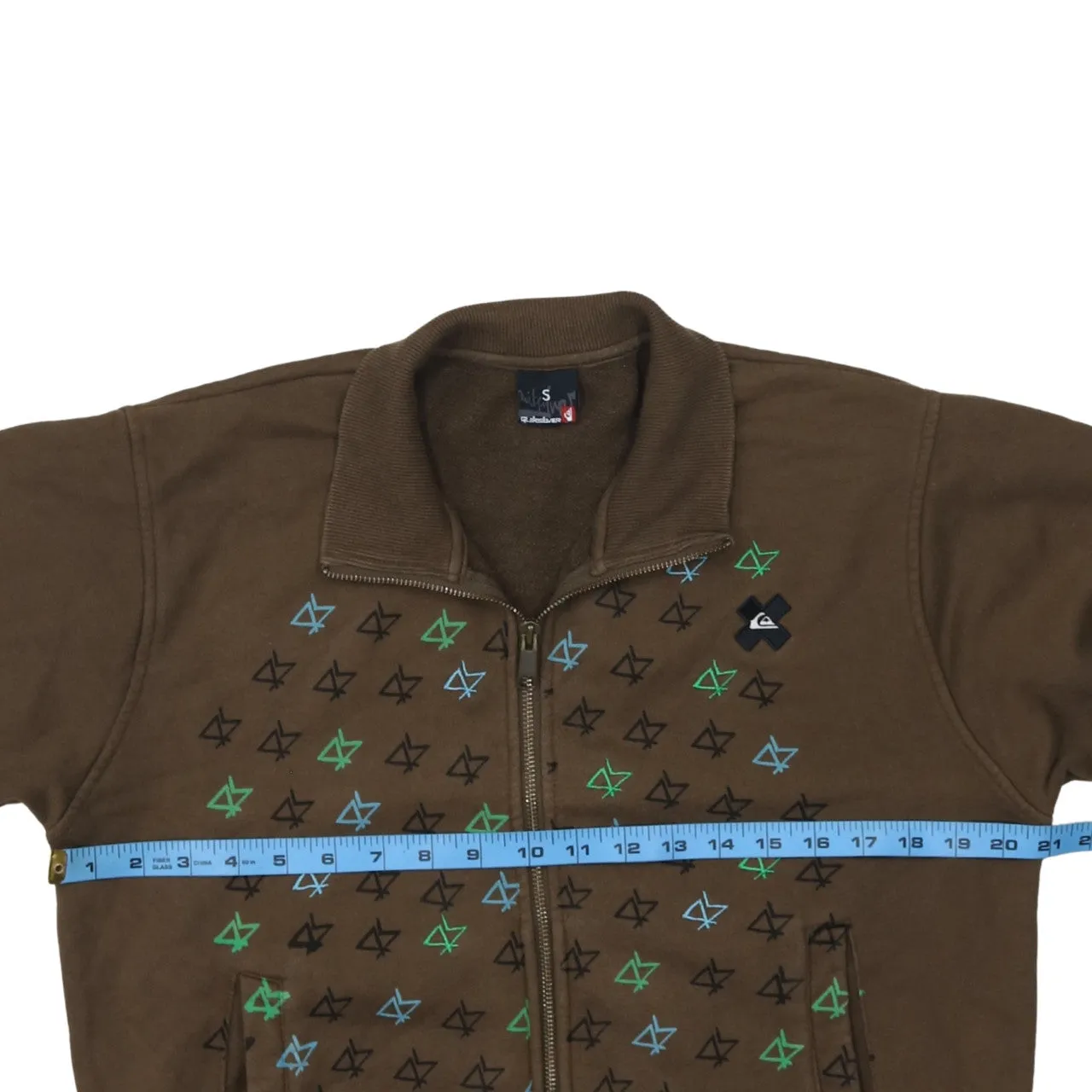 QuikSilver 90's Lightweight Full Zip Up Sweatshirt Small Brown sold by Vintage Club product image thumbnail 5