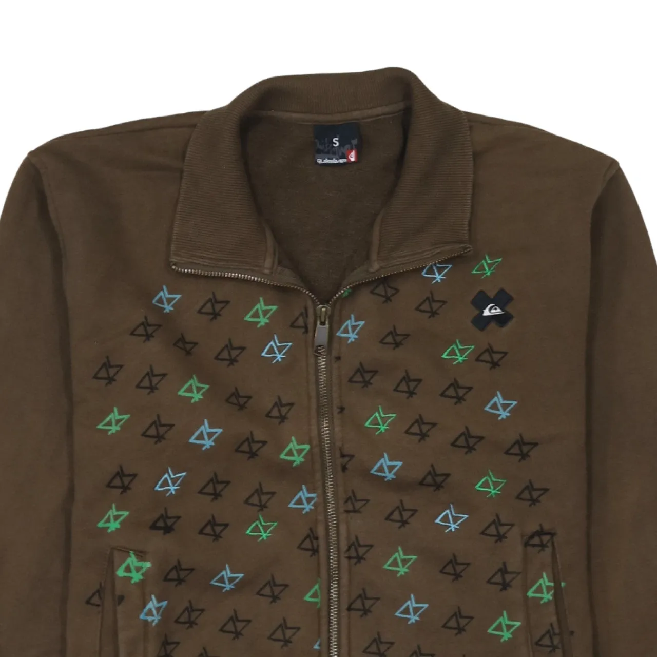 QuikSilver 90's Lightweight Full Zip Up Sweatshirt Small Brown sold by Vintage Club product image thumbnail 3